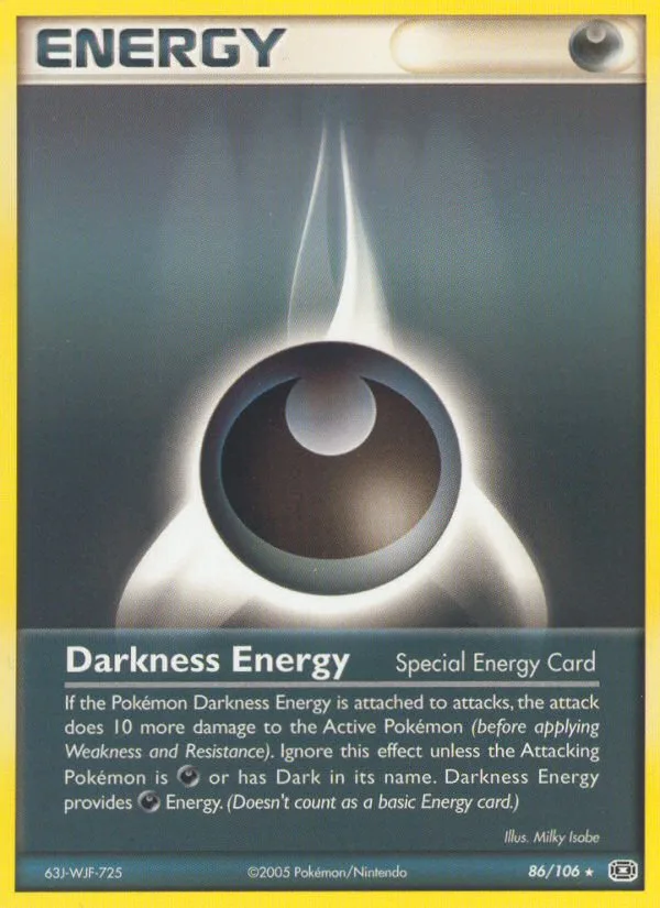Darkness Energy #86 EX Emerald Pokemon card