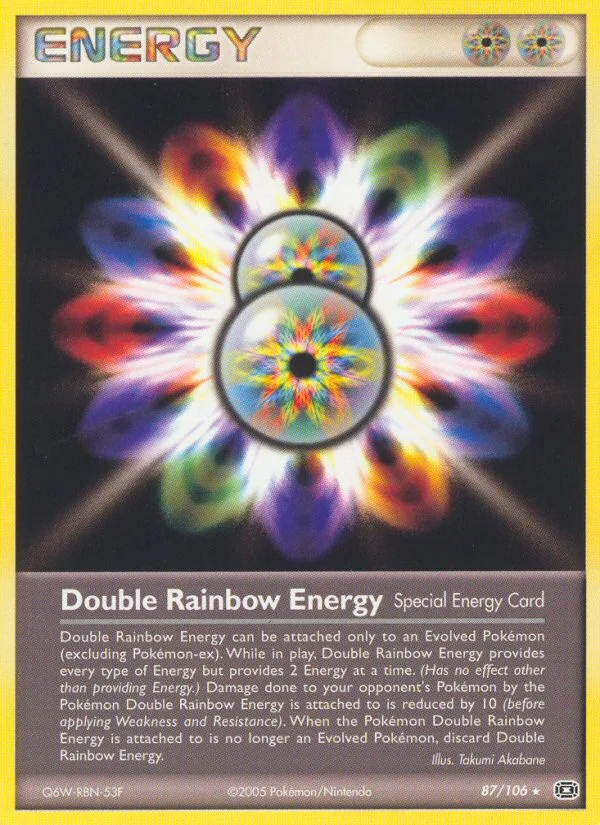 Double Rainbow Energy #87 EX Emerald Pokemon card