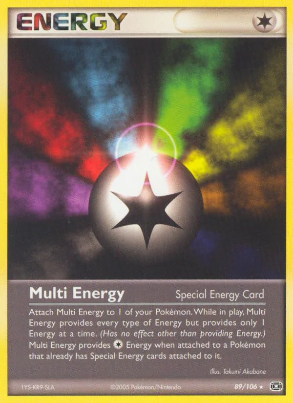 Multi Energy #89 EX Emerald Pokemon card