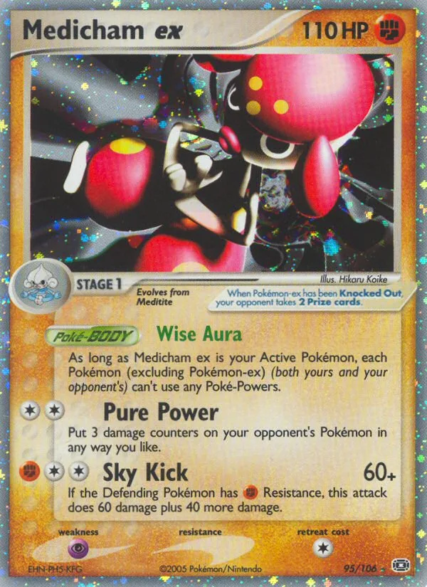 Medicham ex #95 EX Emerald Pokemon card