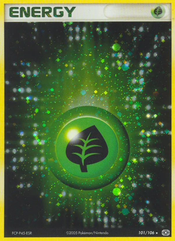 Grass Energy #101 EX Emerald Pokemon card