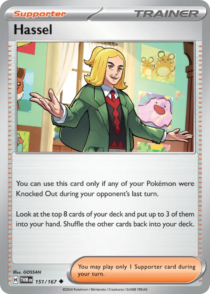 Hassel #151 Twilight Masquerade Pokemon card