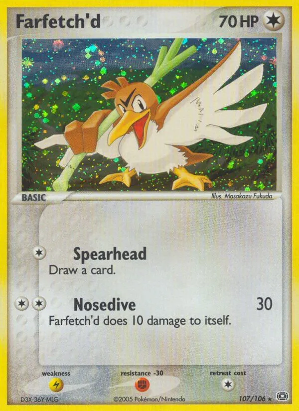 Farfetch'd #107 EX Emerald Pokemon card