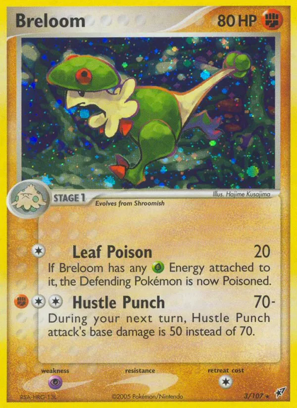 Breloom #3 EX Deoxys Pokemon card