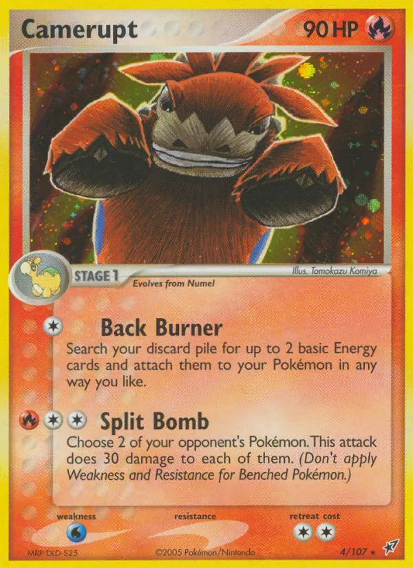 Camerupt #4 EX Deoxys Pokemon card