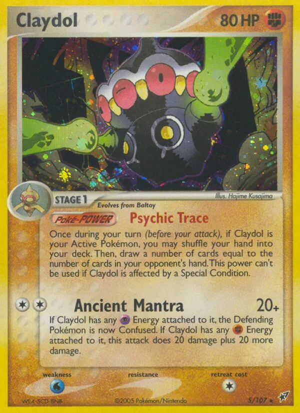 Claydol #5 EX Deoxys Pokemon card