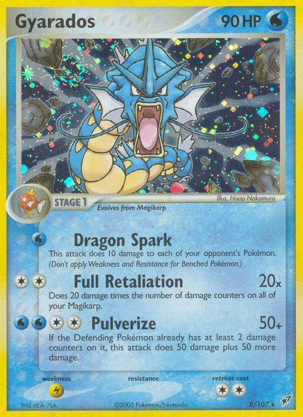 Gyarados #8 EX Deoxys Pokemon card