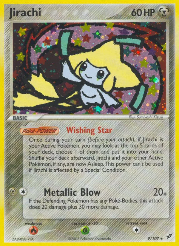 Jirachi #9 EX Deoxys Pokemon card