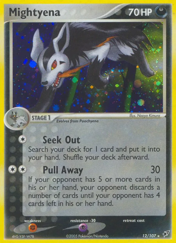 Mightyena #12 EX Deoxys Pokemon card