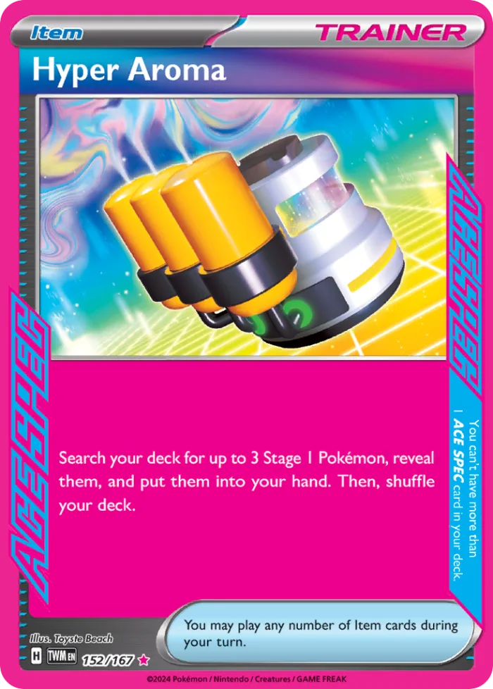 Hyper Aroma #152 Twilight Masquerade Pokemon card