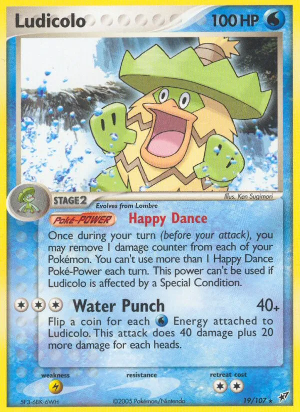 Ludicolo EX Deoxys card