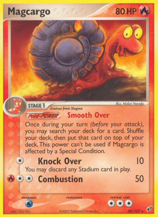 Magcargo #20 EX Deoxys Pokemon card