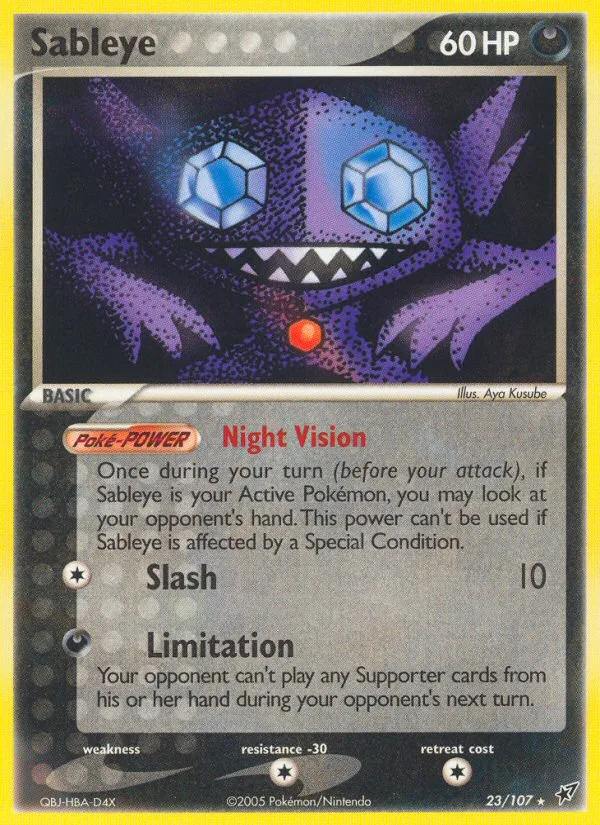 Sableye #23 EX Deoxys Pokemon card