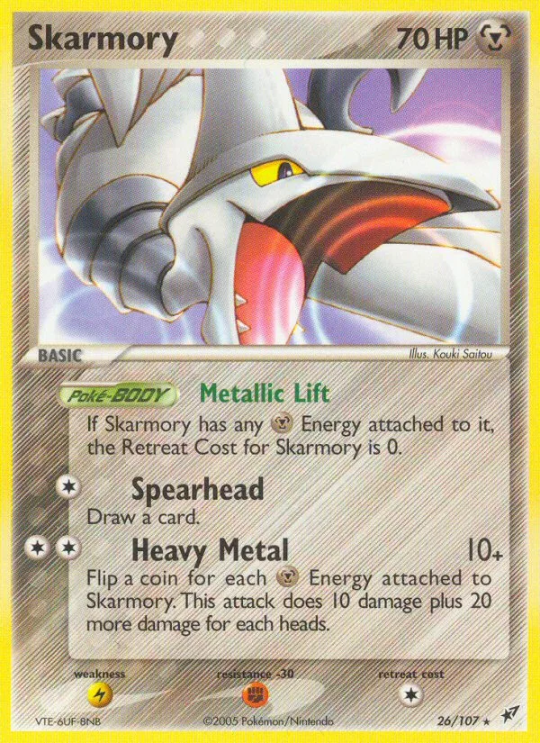 Skarmory EX Deoxys card