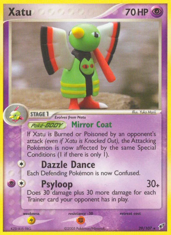 Xatu #29 EX Deoxys Pokemon card