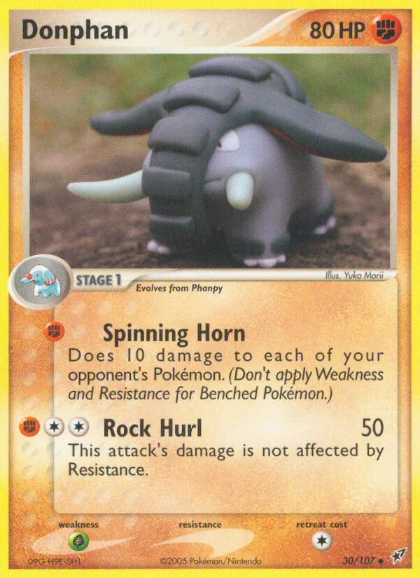 Donphan #30 EX Deoxys Pokemon card