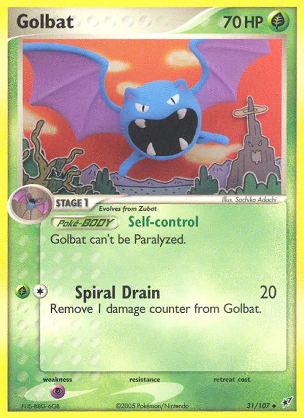 Golbat #31 EX Deoxys Pokemon card