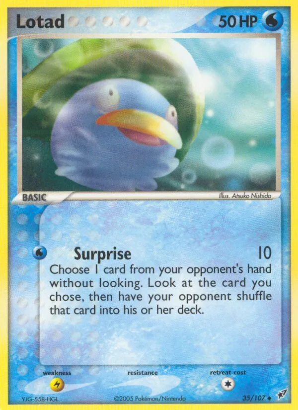 Lotad #35 EX Deoxys Pokemon card