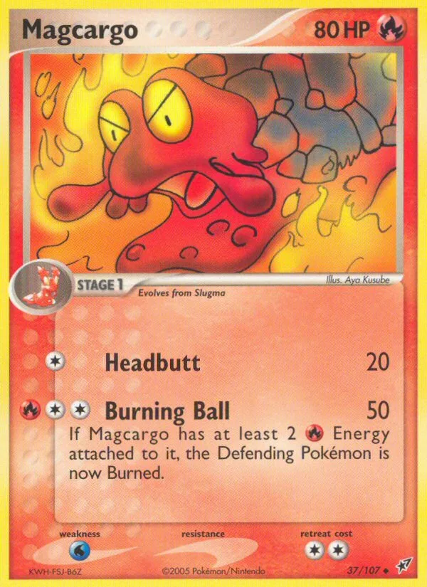 Magcargo #37 EX Deoxys Pokemon card