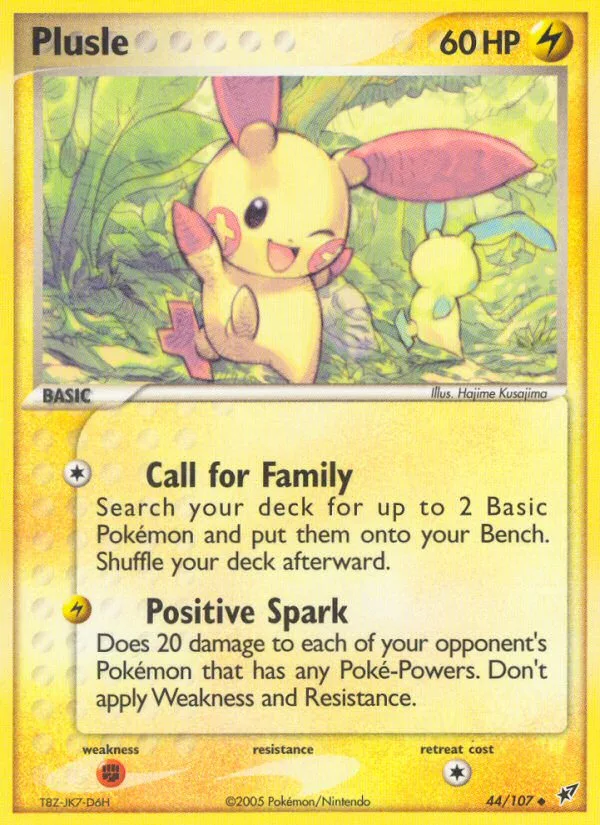 Plusle #44 EX Deoxys Pokemon card