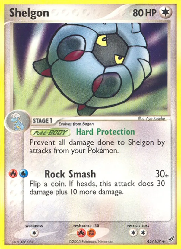 Shelgon EX Deoxys card