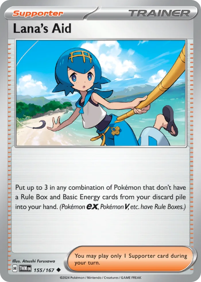Lana's Aid #155 Twilight Masquerade Pokemon card