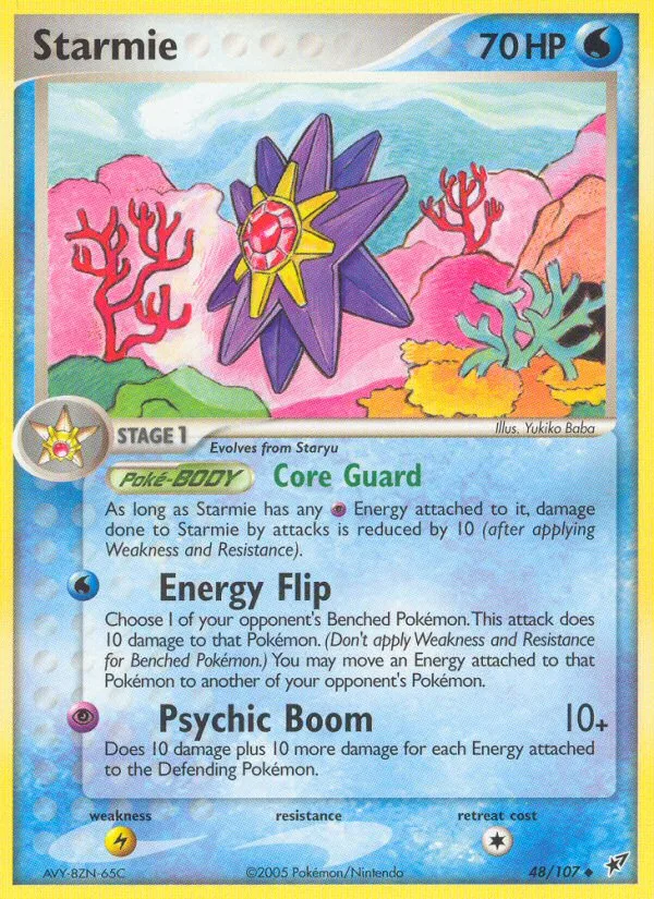 Starmie EX Deoxys card