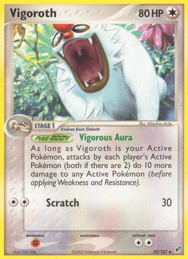 Vigoroth #50 EX Deoxys Pokemon card