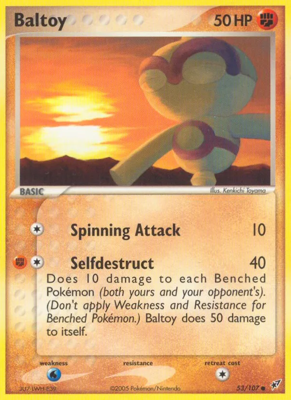 Baltoy EX Deoxys card
