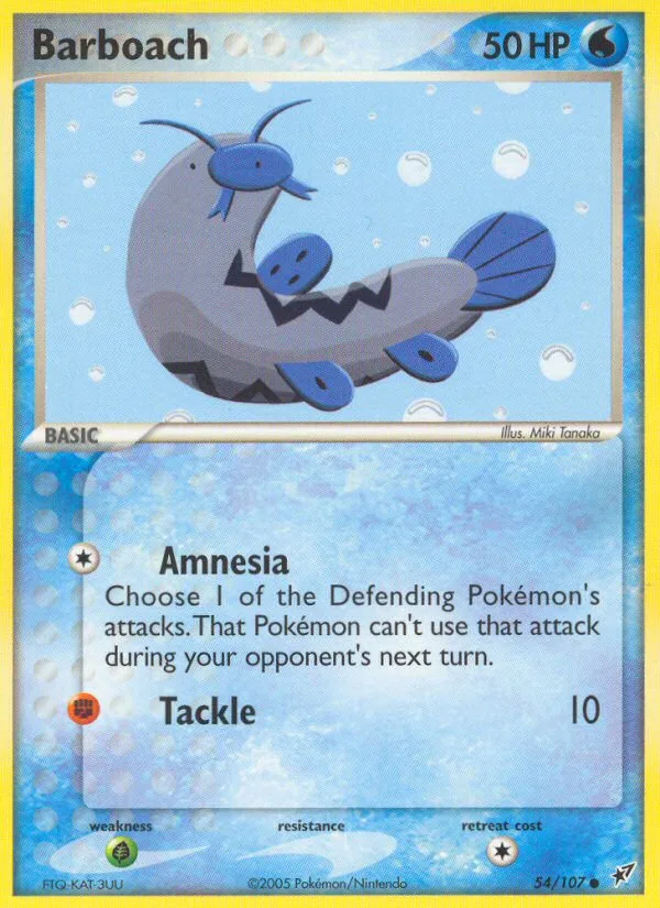 Barboach #54 EX Deoxys Pokemon card