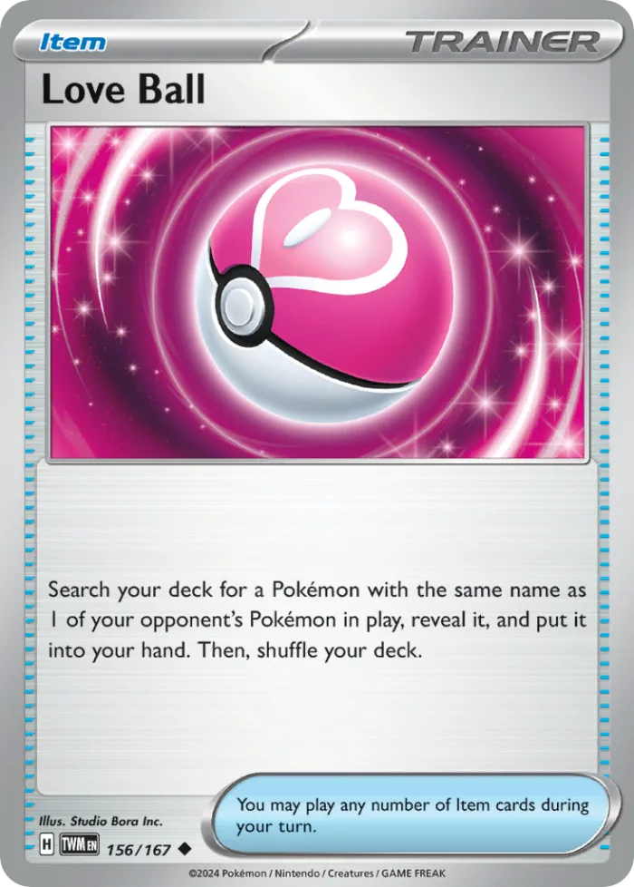 Love Ball #156 Twilight Masquerade Pokemon card