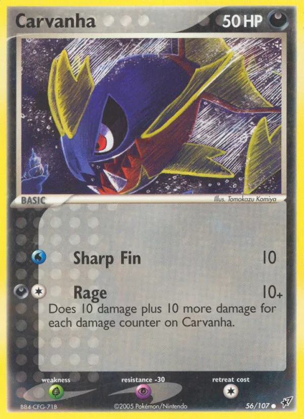 Carvanha EX Deoxys card