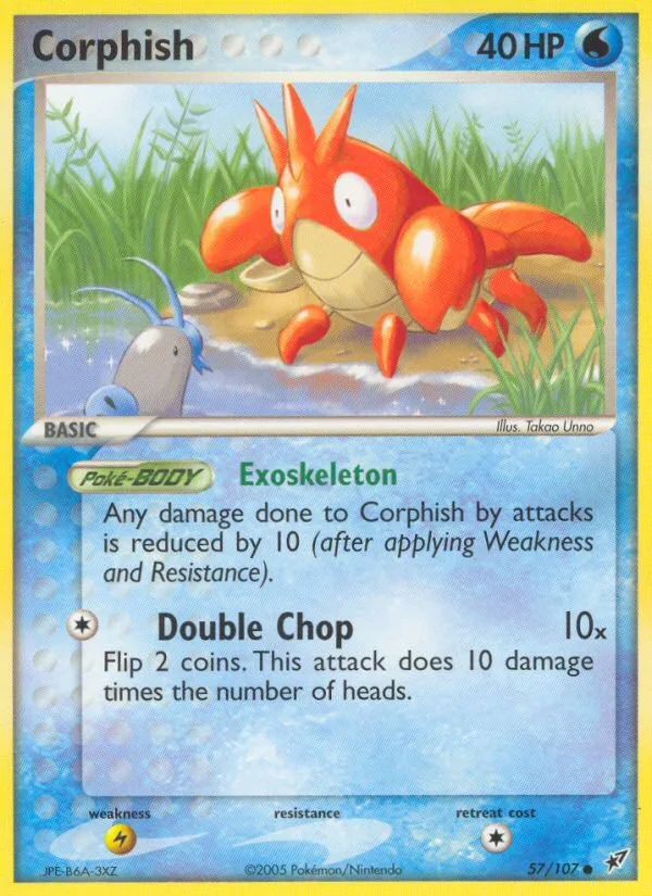 Corphish #57 EX Deoxys Pokemon card