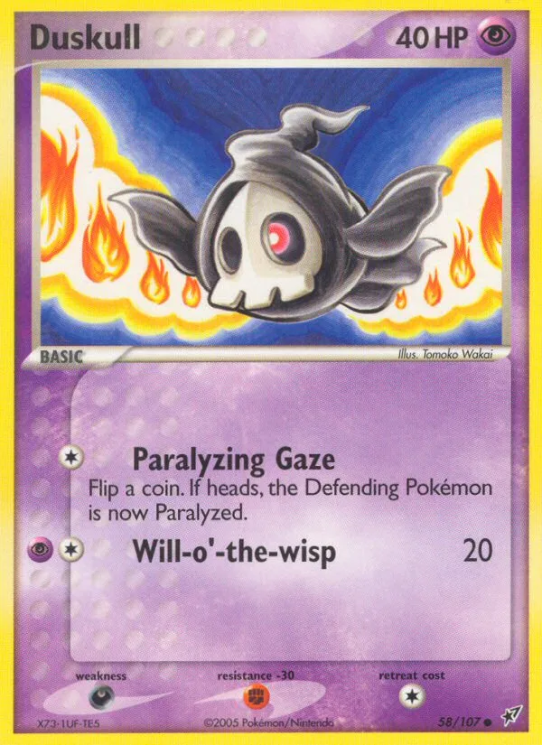 Duskull #58 EX Deoxys Pokemon card