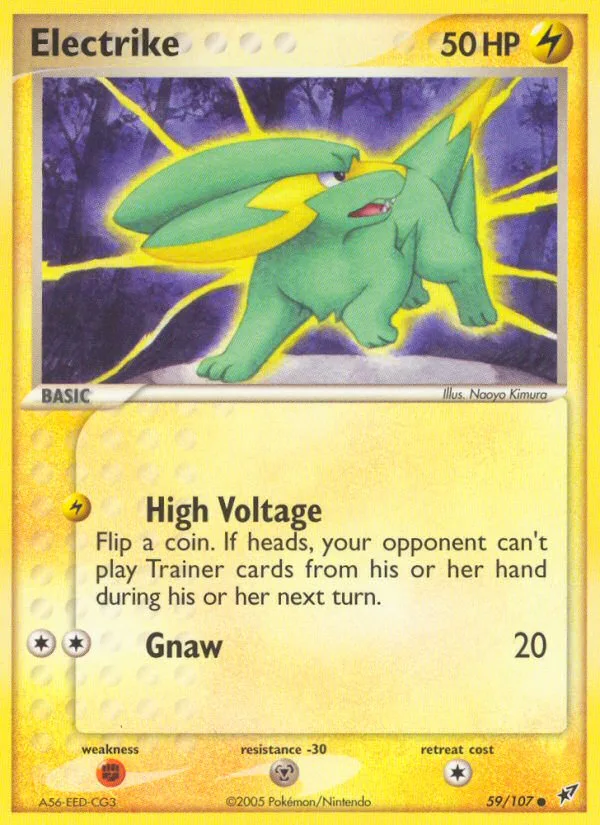 Electrike #59 EX Deoxys Pokemon card