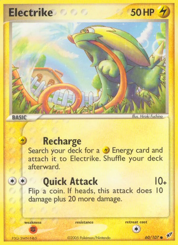 Electrike #60 EX Deoxys Pokemon card