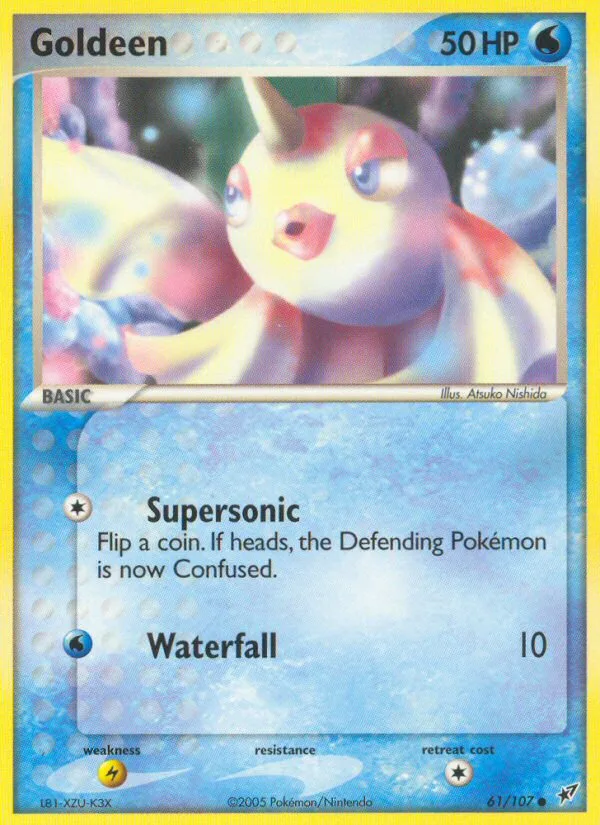 Goldeen EX Deoxys card
