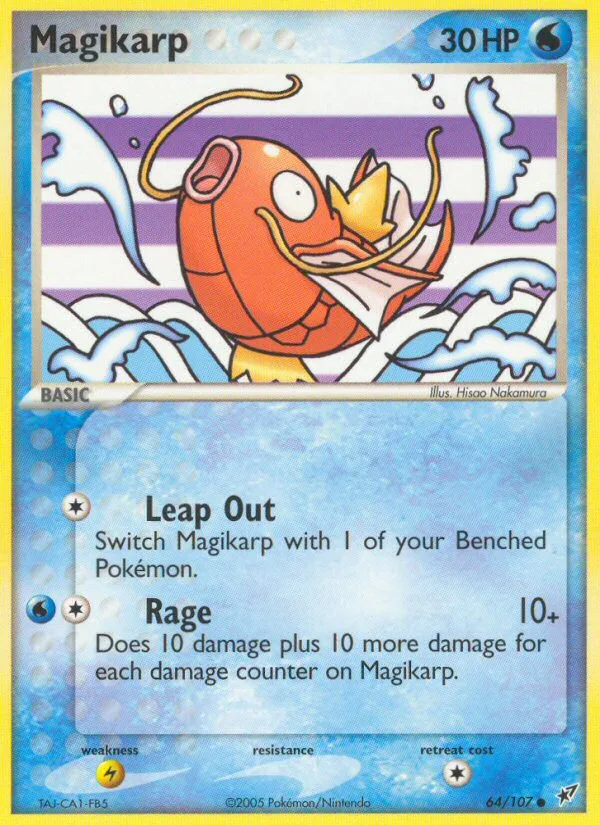 Magikarp #64 EX Deoxys Pokemon card