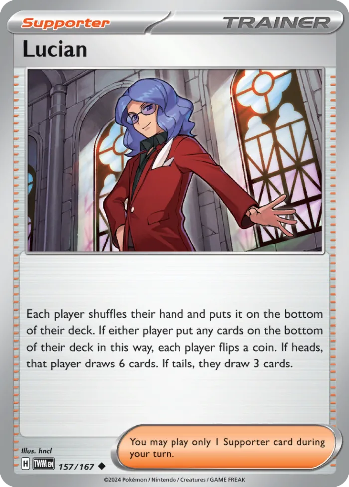 Lucian #157 Twilight Masquerade Pokemon card
