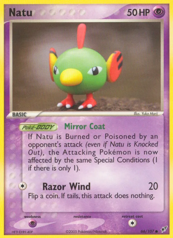 Natu #66 EX Deoxys Pokemon card