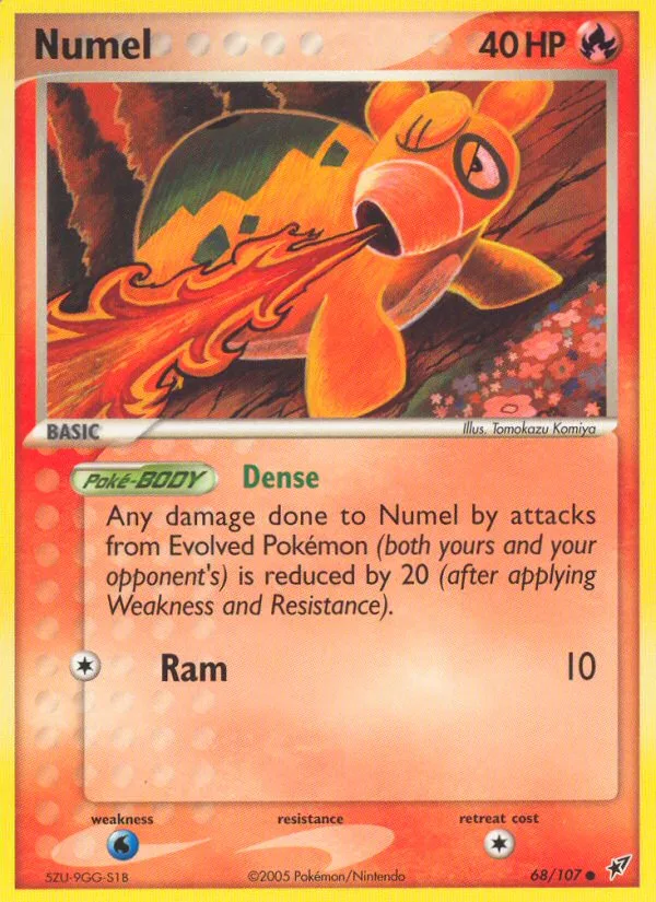 Numel #68 EX Deoxys Pokemon card