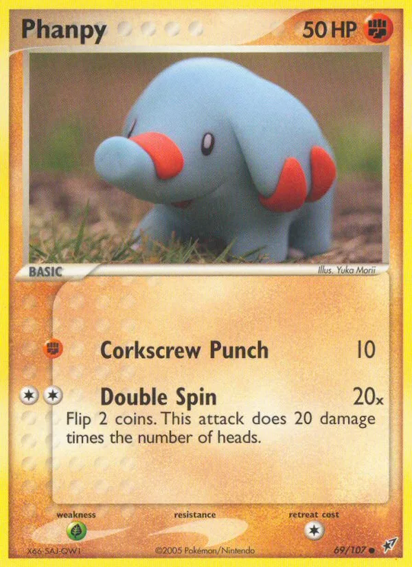 Phanpy #69 EX Deoxys Pokemon card