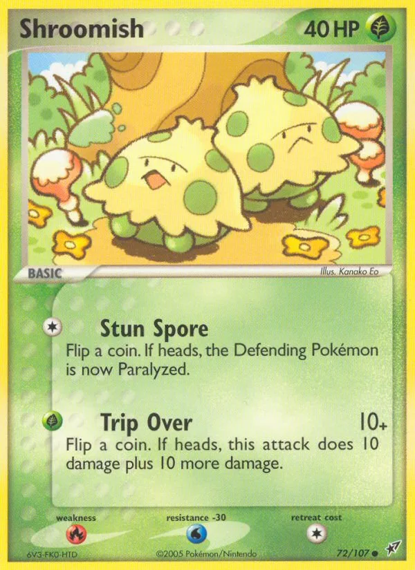 Shroomish EX Deoxys card