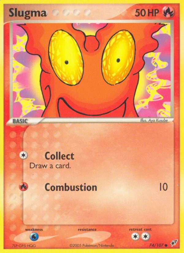Slugma #74 EX Deoxys Pokemon card