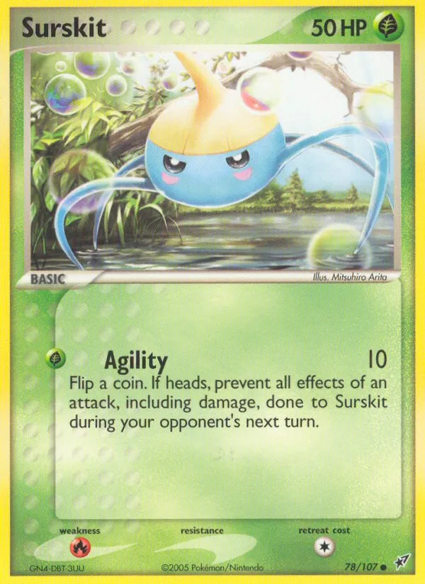 Surskit #78 EX Deoxys Pokemon card