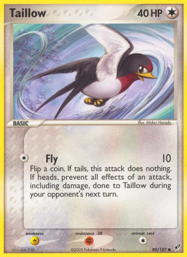 Taillow #80 EX Deoxys Pokemon card