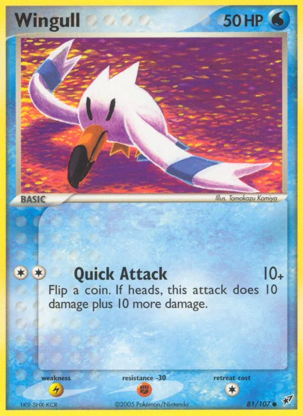 Wingull #81 EX Deoxys Pokemon card