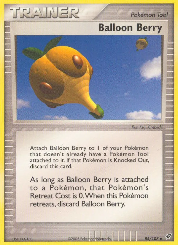 Balloon Berry #84 EX Deoxys Pokemon card