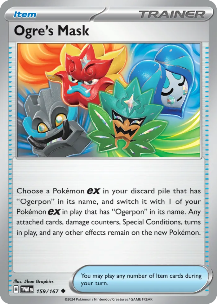 Ogre's Mask #159 Twilight Masquerade Pokemon card