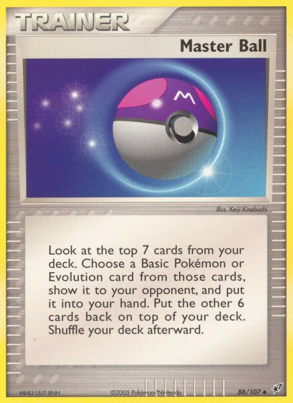 Master Ball EX Deoxys card